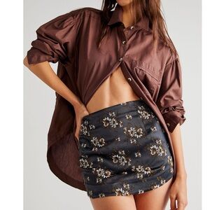 FREE PEOPLE // all dressed up mini skirt